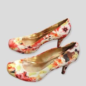 Madden Girl Women's Floral Gettta Pumps  Stiletto Boho  Heels Shoes 7.5